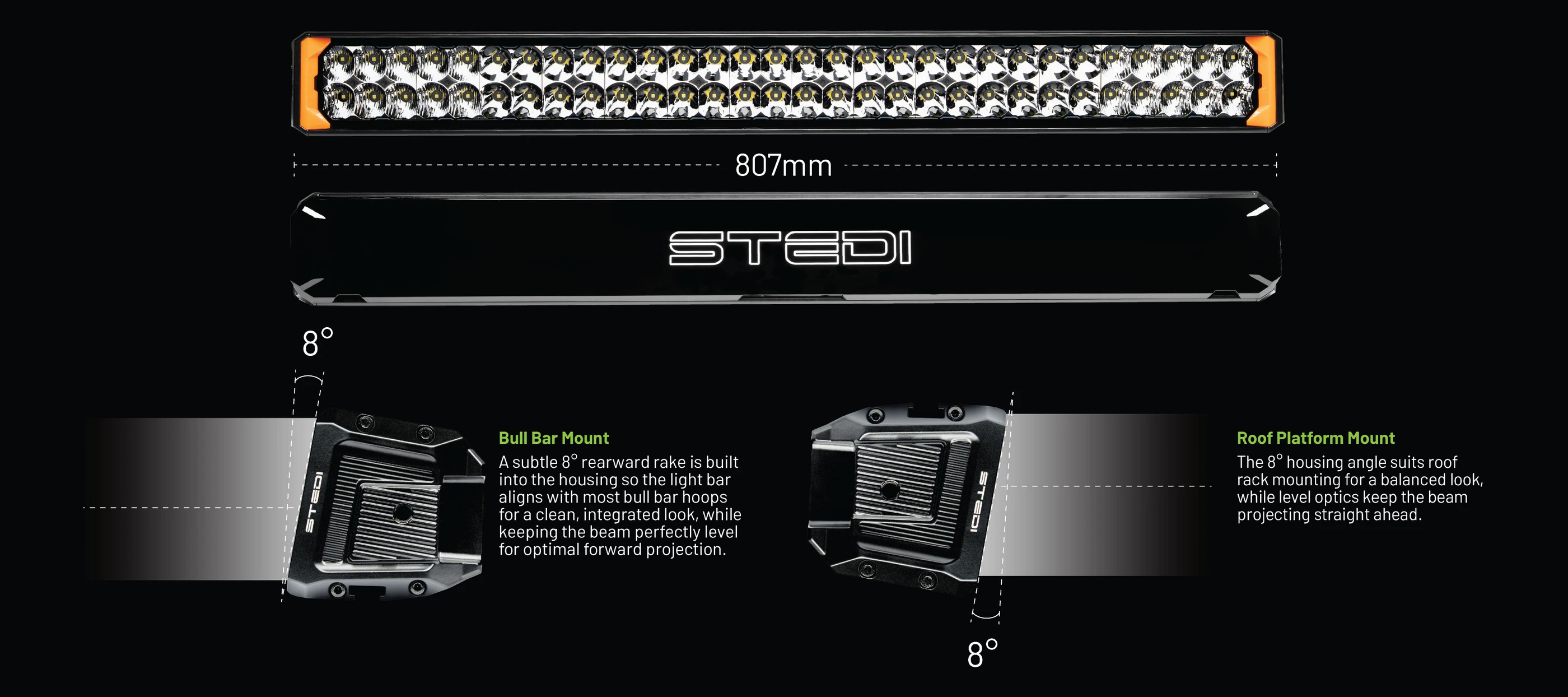 STEDI Sport Plus Double Row 32 inch 60 LED Light Bar